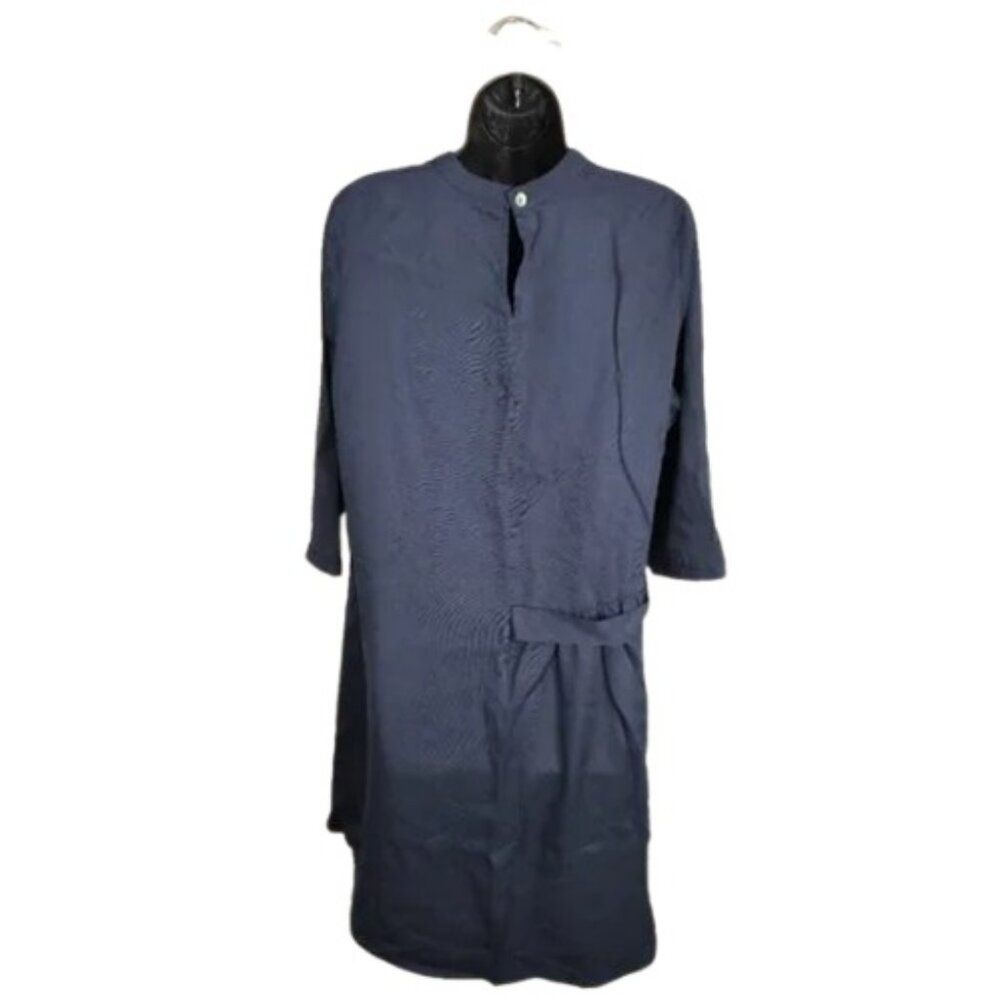 Eve Gravel navy blue long sleeve dress size L - Picture 4 of 8